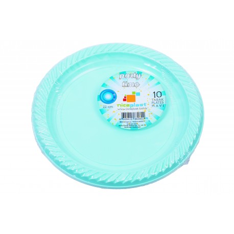 Party Time Tabak 22 Cm Mavi