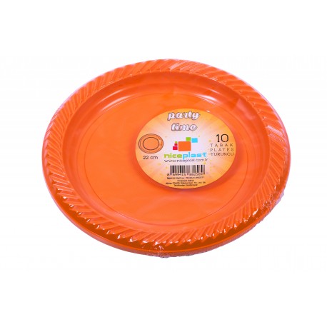 Party Time Tabak 22 Cm Turuncu