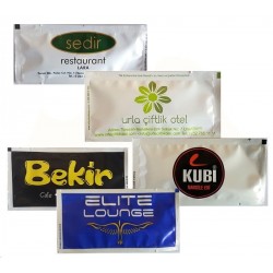 Özel Baskılı Kolonyalı Mendil Büyük Boy 7 x 12 cm