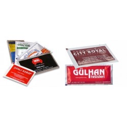 Özel Baskılı Kolonyalı Mendil Büyük Boy 6 x 10 cm