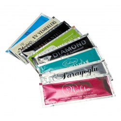 Özel Baskılı Kolonyalı Mendil Büyük Boy 5 x 12 cm