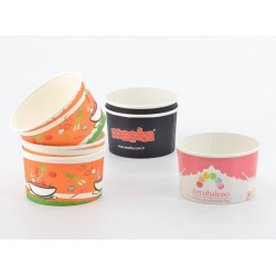 Özel Baskılı Karton Çorba Kasesi 16 Oz